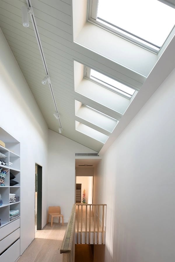 Buy suspended track lighting for vaulted ceilings in California modern homes