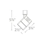 Summit LED207 15W H/J/L Track Luminaire 3000K