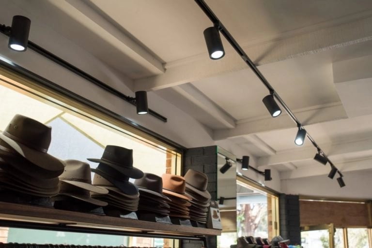 Price comparison for LED track lighting systems in New York retail stores